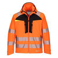 DX4 High Vis softshell (3L), čierna/oranžová