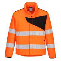 Softshellová bunda PW2 Hi-Vis (2L), čierna/žltá