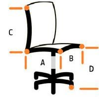 A= 39 cmB= 48 cmC= 60 cmD= 44-57 cm