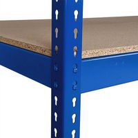 Prídavné drevotrieskové police, 122 cm, 470 kg, modré