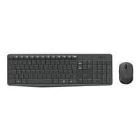 Set bezdrátové klávesnice a myši Logitech MK235, CZ/SK, černý