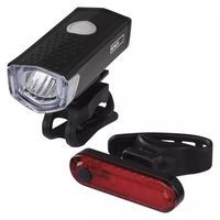 LED predné + zadné nabíjacie svietidlo na bicykel P3923, 90 lm