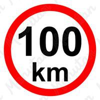 Príkazové tabuľky – Obmedzenie rýchlosti 100 km/h