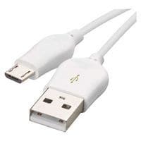 Rýchlonabíjací a dátový kábel, USB-A 2.0/micro USB-B 2.0, Quick Charge, 1 m, biely