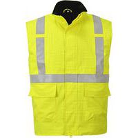 Nehorľavá antistatická vesta Bizflame Rain Hi-Vis, žltá