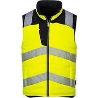 PW3 Hi-Vis obojstranná vesta, čierna/žltá