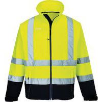 Vetrovka Softshell Hi-Vis (3L), modrá/žltá