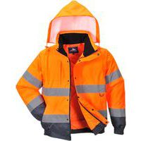 Vetrovka Hi-Vis 2 v 1, oranžová