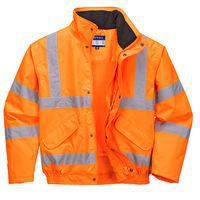 Hi-Vis Priedušná bomber bunda, oranžová