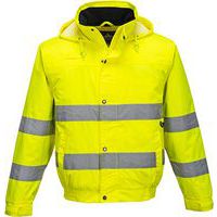 Hi-Vis Lite Bomber Bunda, žltá