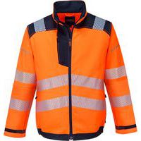 PW3 Hi-Vis Pracovná bunda, modrá/oranžová