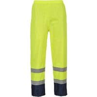 Nohavice Hi-Vis Classic Rain, modrá/žltá