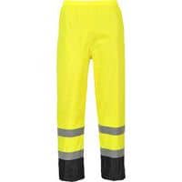 Nohavice Hi-Vis Classic Rain, čierna/žltá