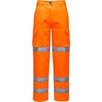 Dámske reflexné Hi-Vis nohavice, oranžová