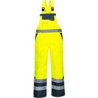 Reflexné nohavice na traky Hi-Vis- zateplené, žltá