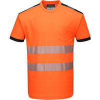 PW3 Hi-Vis tričko, modrá/oranžová