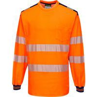 PW3 Hi-Vis Tričko L/S, modrá/oranžová