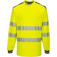 PW3 Hi-Vis Tričko L/S, modrá/žltá