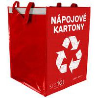 Taška na triedený odpad SORT EASY CARTON, 30x30x40cm, 36l SIXTOL