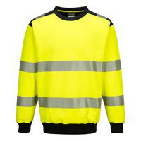 PW3 Hi-Vis mikina, čierna/žltá