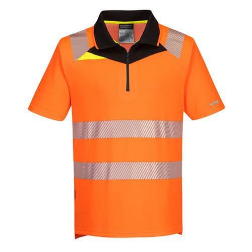 DX4 Hi-Vis Polo tričko S/S, čierna/oranžová