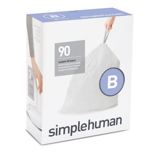 Vrecia na odpadky 6 l (B) 3x30 kusov, Simplehuman