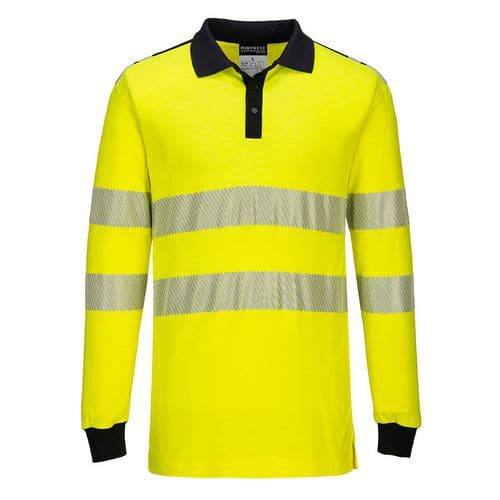 Polo tričko Hi-Vis FR, čierna/žltá