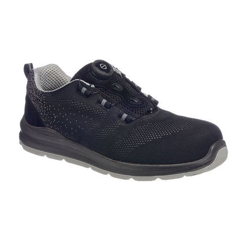 Portwest Compositelite Wire Lace Safety Trainer S1P, čierna/sivá