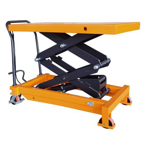 Mobilný zdvíhací hydraulický stôl D-Lift, do 700 kg, doska 122 x 61 cm