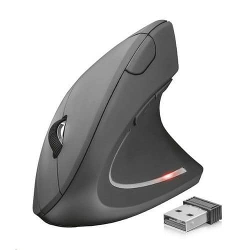 Ergonomická bezdrôtová optická myš Trust Verto wireless ergonomic mouse, čierna