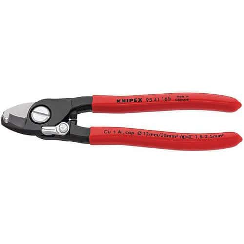 Nožnice na káble Knipex s otváracou pružinou, dĺžka 165 mm