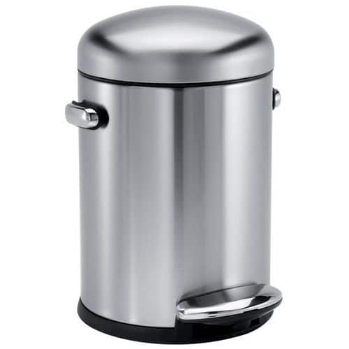 Mini okrúhly retro odpadkový kôš Retro Step Can 4,5 l – Simplehuman