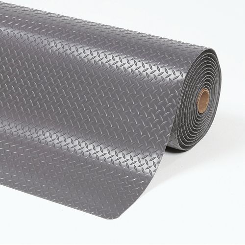 Cushion Trax® protiúnavové priemyselné rohože s diamantovým povrchom, sivé