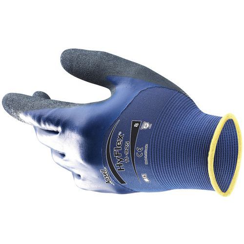 Nylonové rukavice Ansell HyFlex® 11-925 polomáčané v nitrile