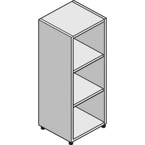 Stredná úzka skriňa System, 131 x 43 x 45 cm, otvorená