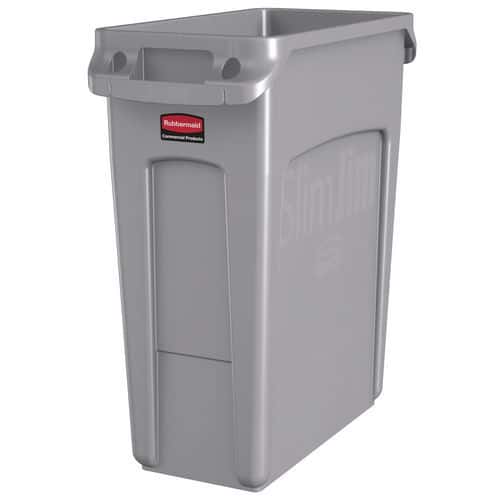 Plastový odpadkový kôš Rubbermaid Slim Jim na triedený odpad, objem 60 l