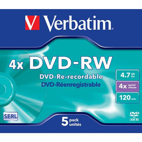 Verbatim DVD+-R/+-RW 4,7 GB 4-16x, AZO, 5 - 10 ks