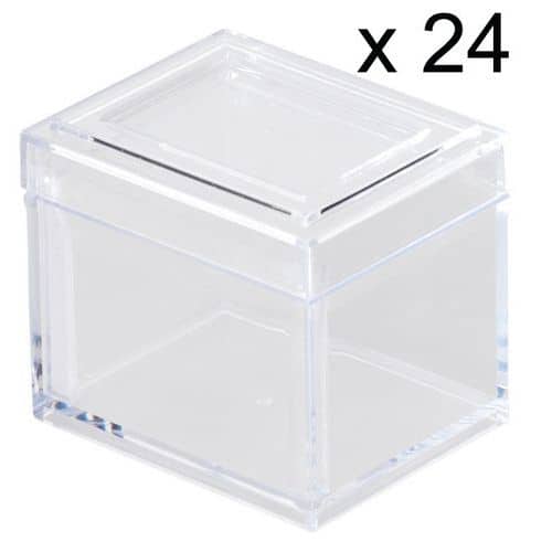 Plastové LAB boxy, transparentné