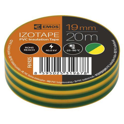 Elektroizolačné PVC pásky Emos, šírka 19 mm, 10 ks