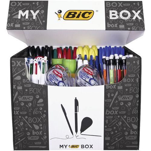 My BIC box, sada so 124 písacími a korekčnými výrobkami