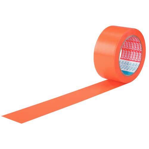 PVC lepiace pásky na stavbu Tesa 4843, 33 m, 50 mm, oranžové