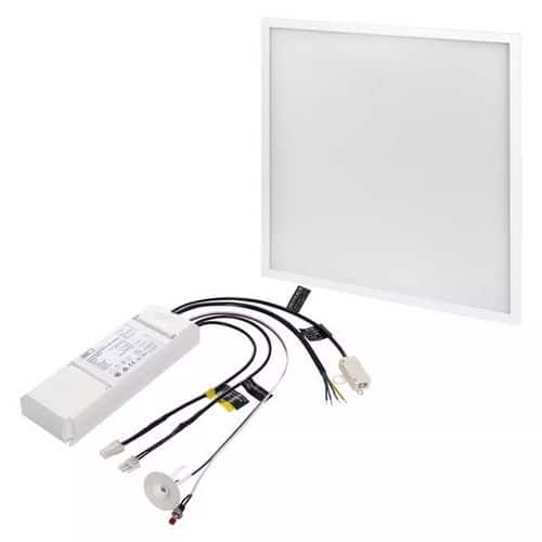 LED panel 60x60, štvorcový vstavaný biely, 40W neutrálna biela, Emergency