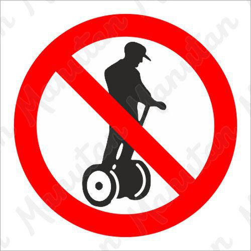 Zákazová tabuľka – Zákaz vjazdu na segway