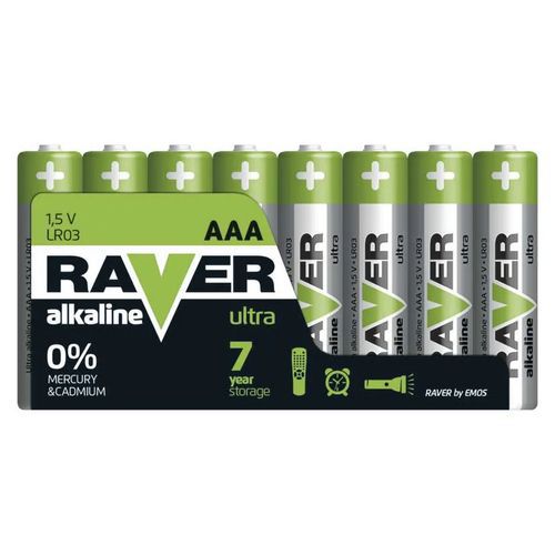 Alkalické batérie RAVER AAA (LR03)