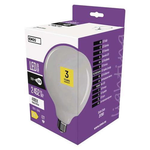 LED žiarovky Filament Globe, pätka E27, 18 W