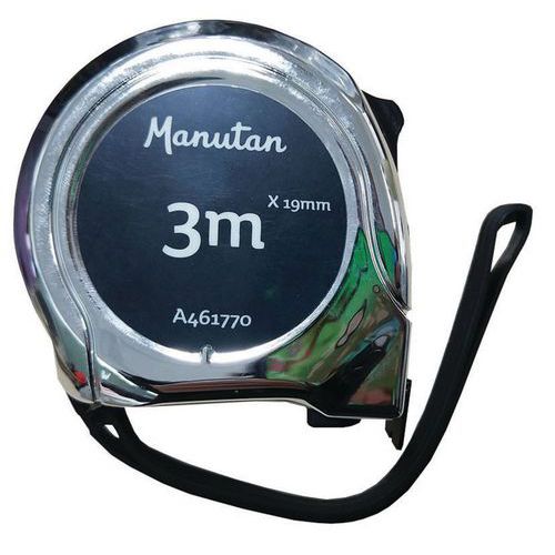 Zvinovacie metre Manutan Expert Ruban, strieborné, 2 – 5 m