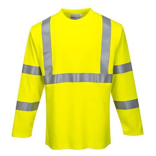 FR Hi-Vis Tričko s dlhým rukávom, žltá