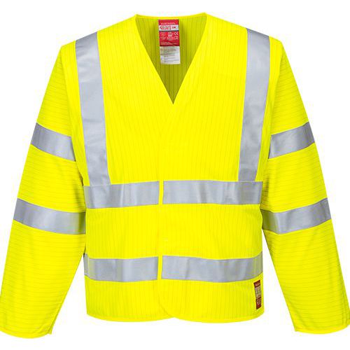 Hi-Vis Antistatická blúza Plameňu odolná, žltá