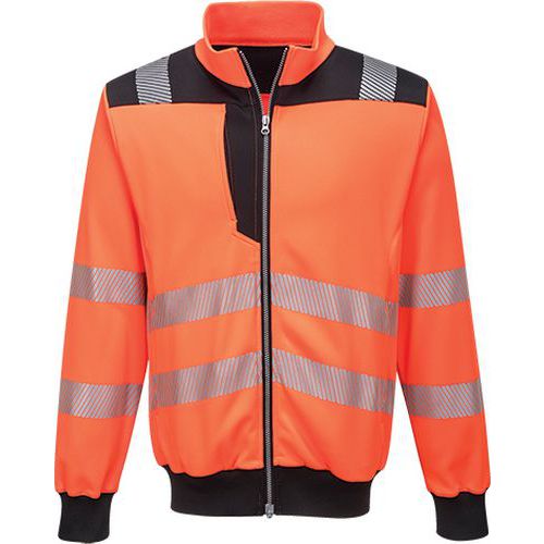 PW3 Hi-Vis mikina, čierna/oranžová