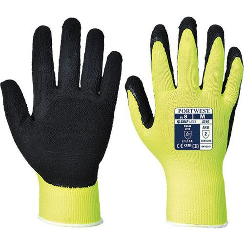 Rukavice Hi-Vis Grip Latex, žltá